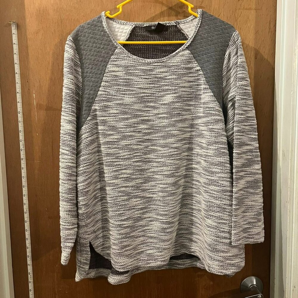 ❤️‍🔥❤️‍🔥🐻Size 2X - Style & Co - Gray Heavy Knit 3/4 Sleeve Pullover